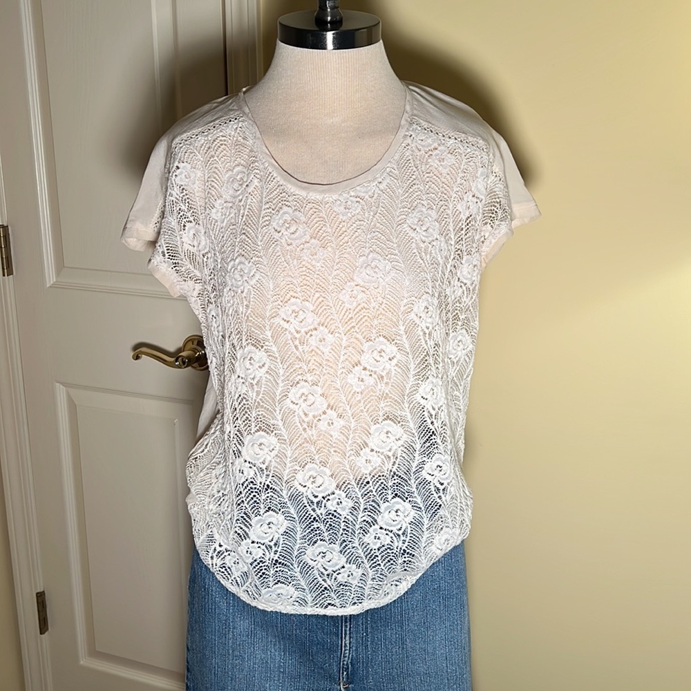 Silk Lace Blouse by Anthropology